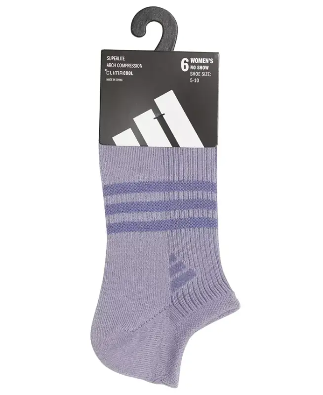 Women's 6-Pk. Superlite 3.0 No Show Socks - Medium Gray - 5