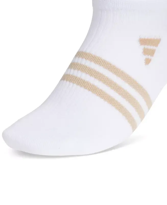 Women's 6-Pk. Superlite 3.0 No Show Socks - White/warm Sandstone Beige/preloved Teal Green - 4