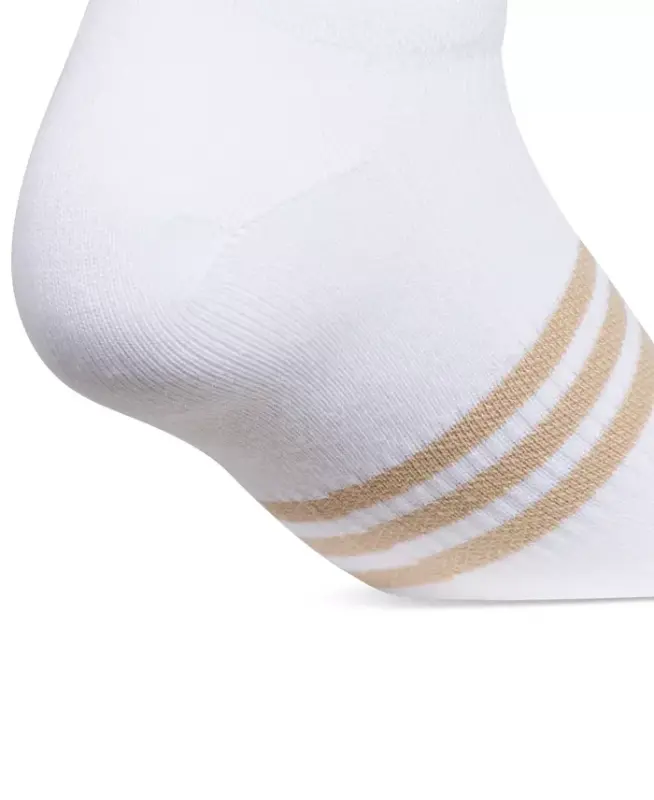 Women's 6-Pk. Superlite 3.0 No Show Socks - White/warm Sandstone Beige/preloved Teal Green - 5