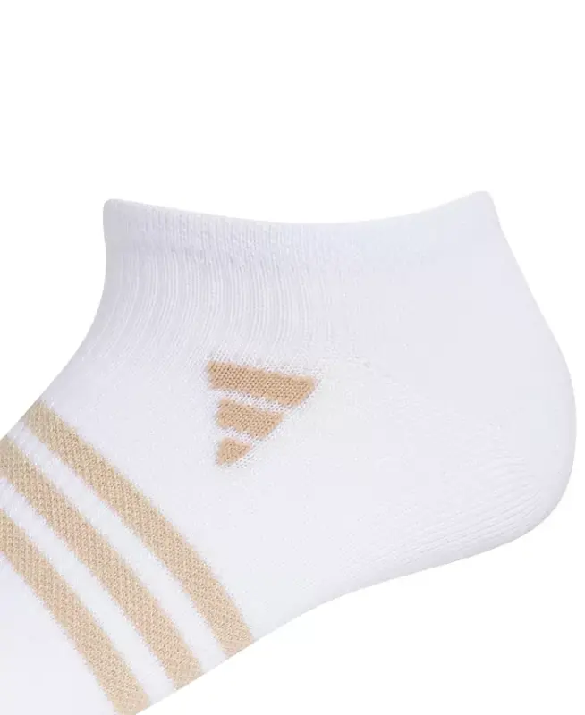 Women's 6-Pk. Superlite 3.0 No Show Socks - White/warm Sandstone Beige/preloved Teal Green - 3