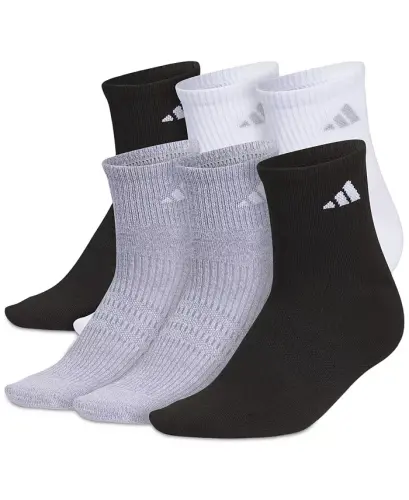 Women's 6-Pk. Superlite 3.0 Quarter Socks-Black/White - 1