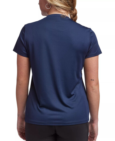 Women's Active Identity Performance Logo Tech T-Shirt Vector Navy - 2