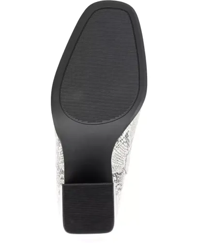 Women's Adalia Knit Block Heel Booties-Snake - 5