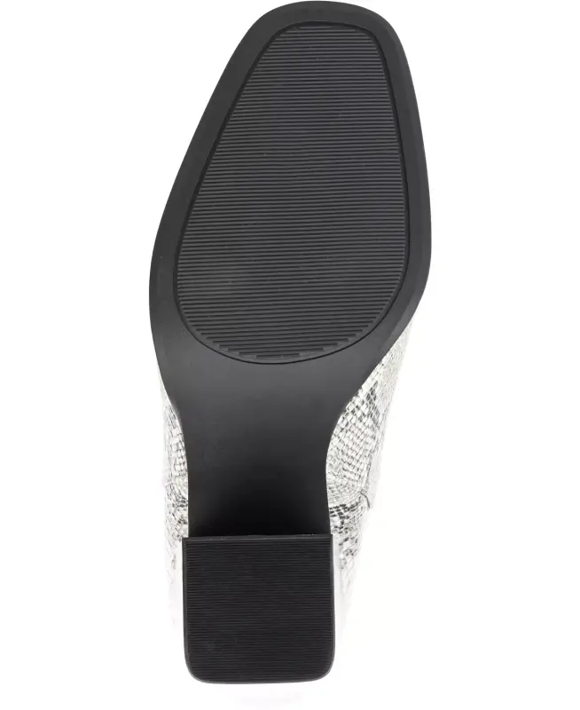Women's Adalia Knit Block Heel Booties-Snake - 5