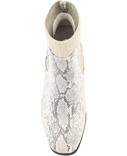 Women's Adalia Knit Block Heel Booties-Snake - 4