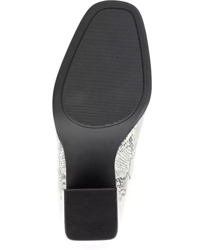 Women's Adalia Knit Block Heel Booties-Snake - 5