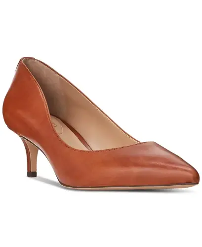 Women's Adrienne Pointed-Toe Pumps - Lauren Tan Leather - 1