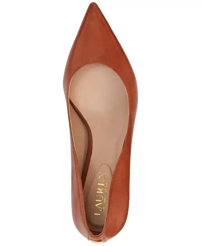 Women's Adrienne Pointed-Toe Pumps - Lauren Tan Leather - 4