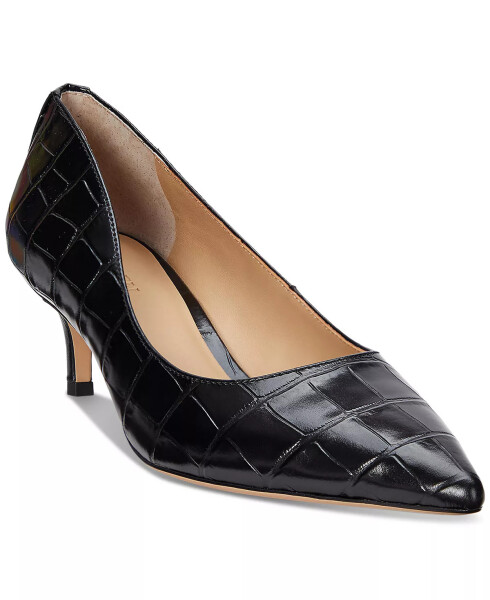 Women's Adrienne Slip-On Pointed-Toe Pumps Black Croc - 1