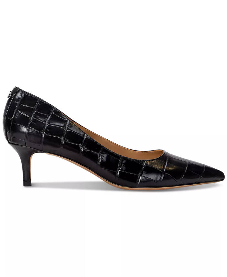 Women's Adrienne Slip-On Pointed-Toe Pumps Black Croc - 2