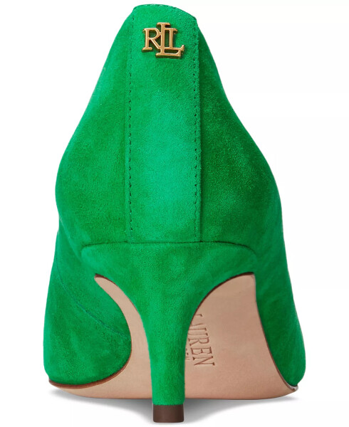 Women's Adrienne Slip-On Pointed-Toe Pumps Green Topaz Suede - 3