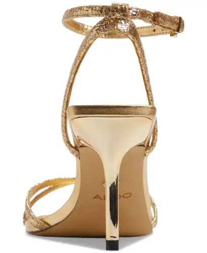 Women's Adrina Two-Piece Dress Sandals-Gold Raffia - 3