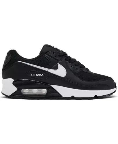 Women's Air Max 90 Casual Sneakers from Finish Line-Black, White - NIKE (1)