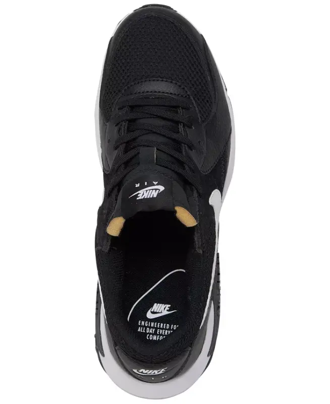Women's Air Max Excee Casual Sneakers from Finish Line - Black, White, Dark Gray - 5