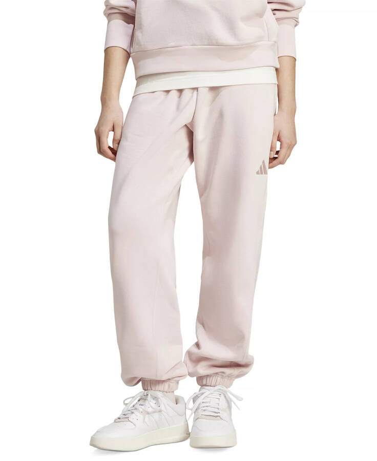 Women's All SZN Relaxed-Fit Fleece Sweatpants Sandy Pink - 1