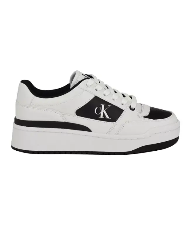 Women's Alondra Casual Lace-Up Sneakers-Black/White - 2