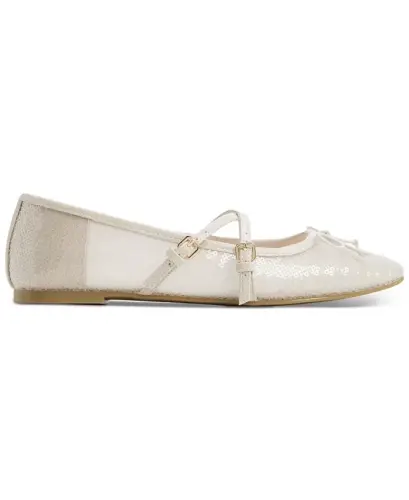 Women's Amberlee Cross Strap Ballet Flats-Grey Mesh - ALDO (1)