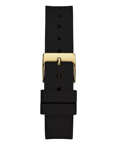 Women's Analog Black Silicone Watch 32mm-Black - 3