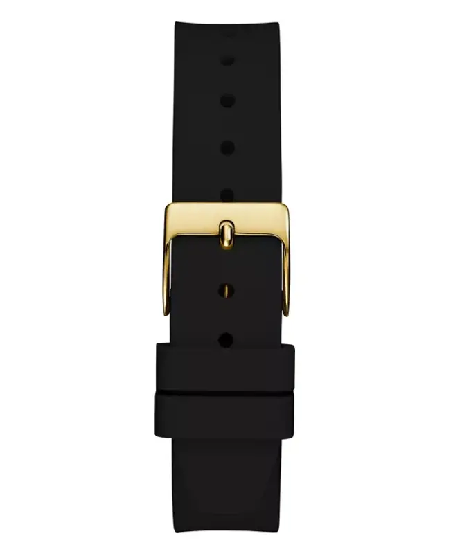 Women's Analog Black Silicone Watch 32mm-Black - 3