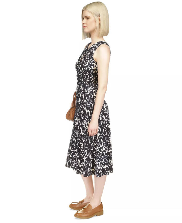 Women's Animal-Print A-Line Midi Dress Admiral - 3