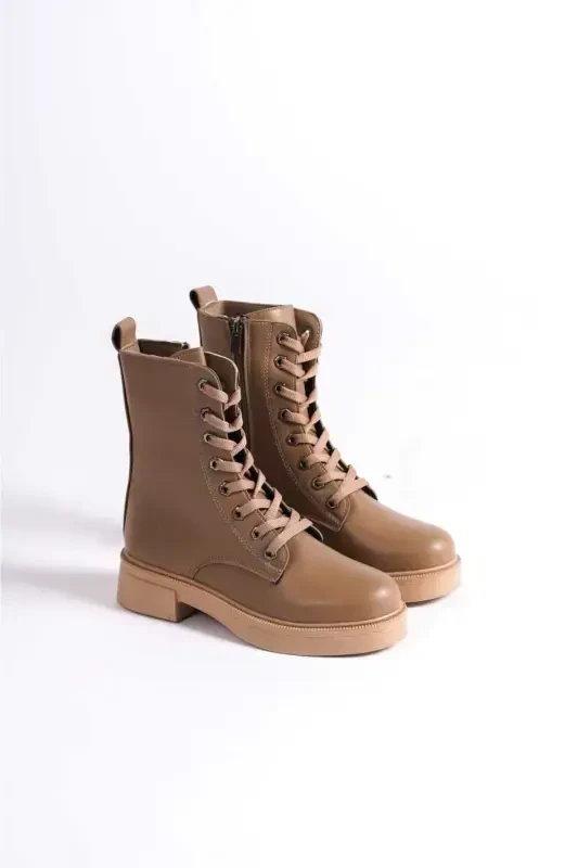 Women's Ankle Boot-Brown - 1