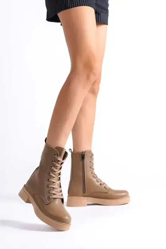 Women's Ankle Boot-Brown - 3