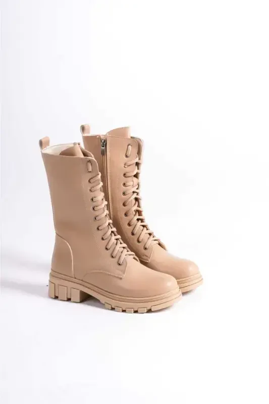 Women's Ankle Boot-nude - DS AYAKKABI