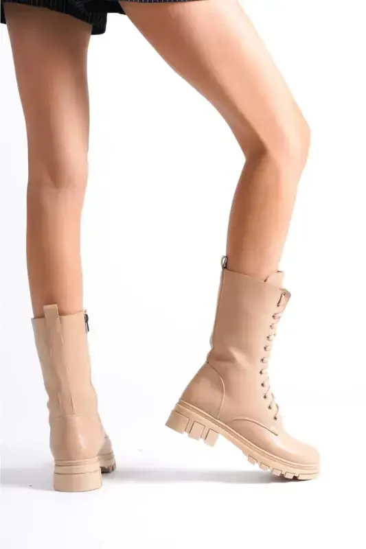 Women's Ankle Boot-nude - 3