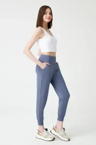 Women's Anthracite High Waist Jogger Sweatpants - 1
