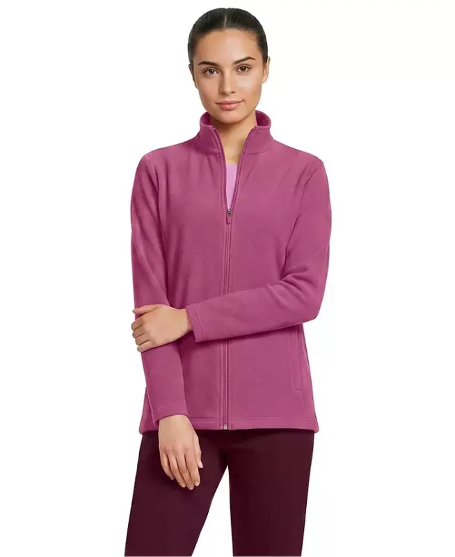 Women's Anyweather Fleece Full Zip Jacket - Light raspberry/burgundy - 3