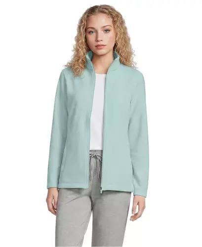 Women's Anyweather Fleece Full Zip Jacket - Light seagrass - LANDS' END (1)