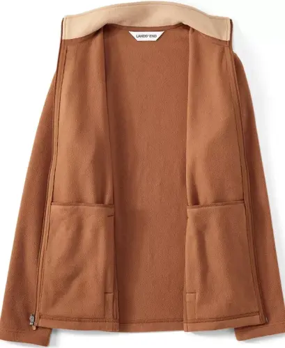 Women's Anyweather Fleece Full Zip Jacket - Rich ginger brown/light camel - 4