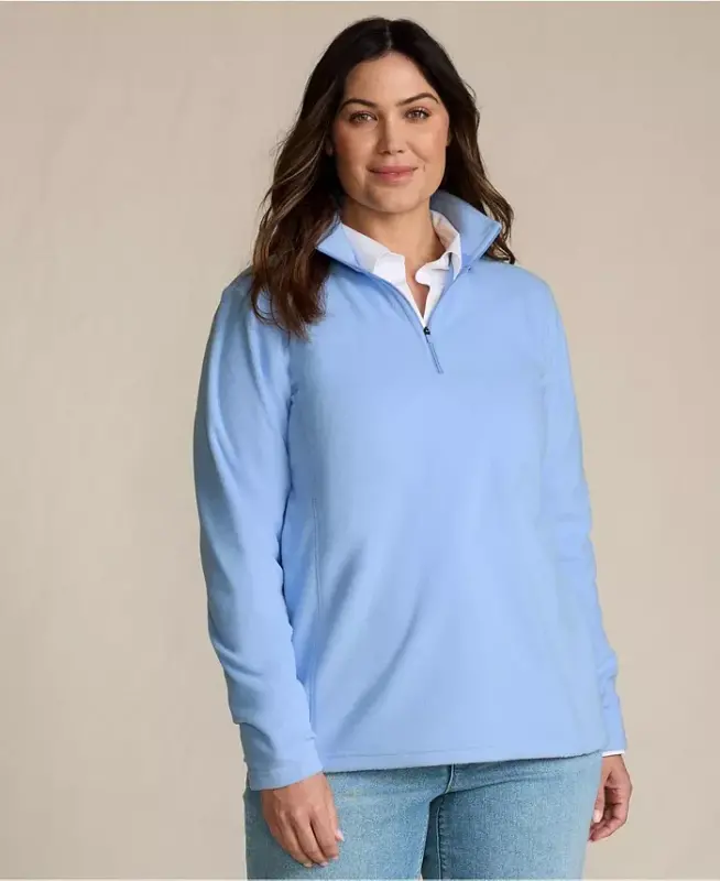 Women's Anyweather Fleece Quarter Zip Pullover - Clear blue sky - 1