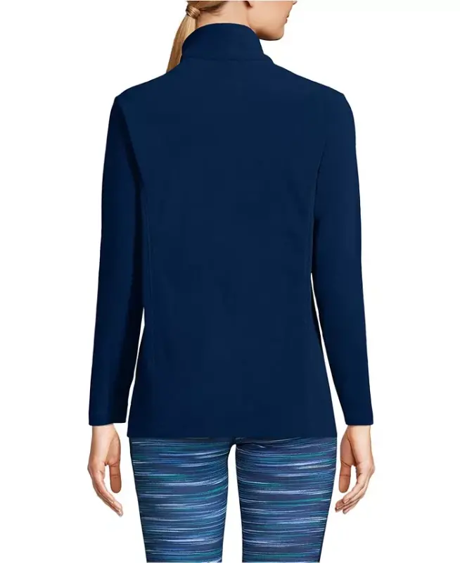 Women's Anyweather Fleece Quarter Zip Pullover-Deep sea navy - 3