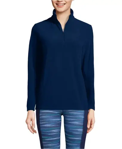 Women's Anyweather Fleece Quarter Zip Pullover-Deep sea navy 