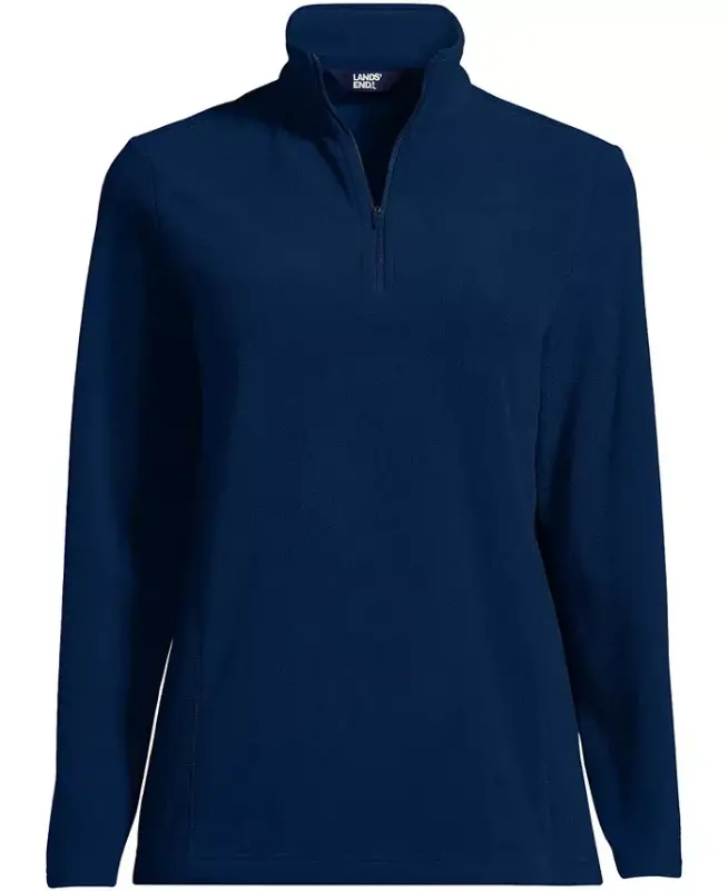 Women's Anyweather Fleece Quarter Zip Pullover-Deep sea navy - 4