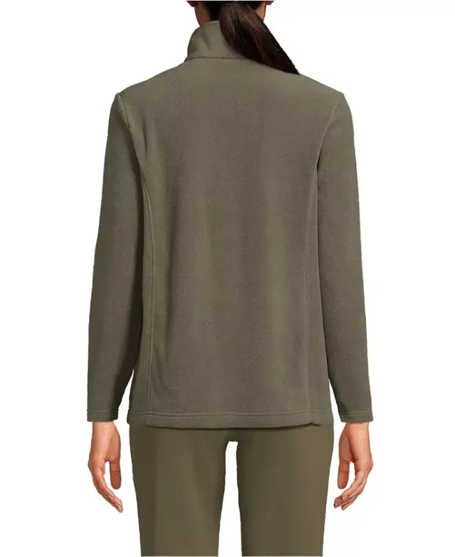 Women's Anyweather Fleece Quarter Zip Pullover - Forest moss - 3