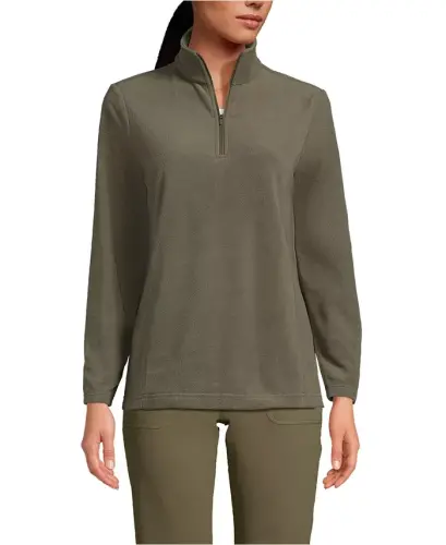 Women's Anyweather Fleece Quarter Zip Pullover - Forest moss 