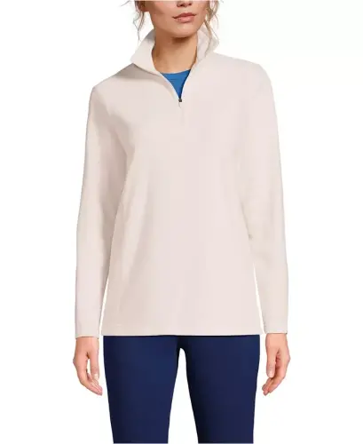 Women's Anyweather Fleece Quarter Zip Pullover - Ivory latte 