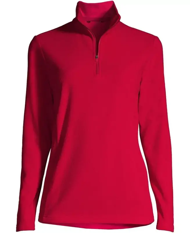 Women's Anyweather Fleece Quarter Zip Pullover-Rich red - 2