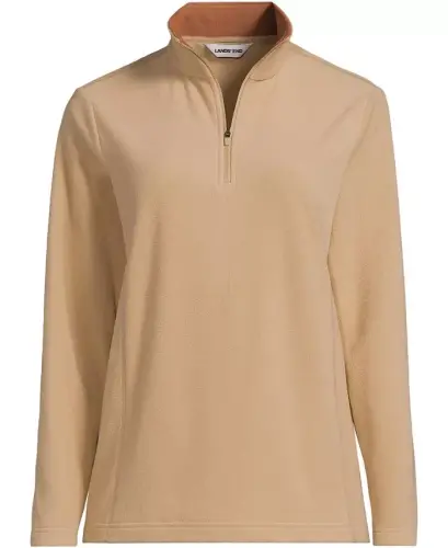 Women's Anyweather Fleece Quarter Zip Pullover - Sea salt pink - 11