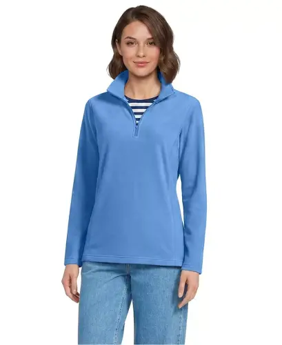 Women's Anyweather Fleece Quarter Zip Pullover - Soft apple green - 15