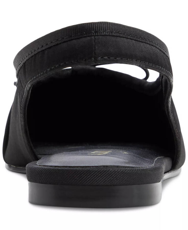 Women's Arlet Slingback Flats-Black Satin - 3