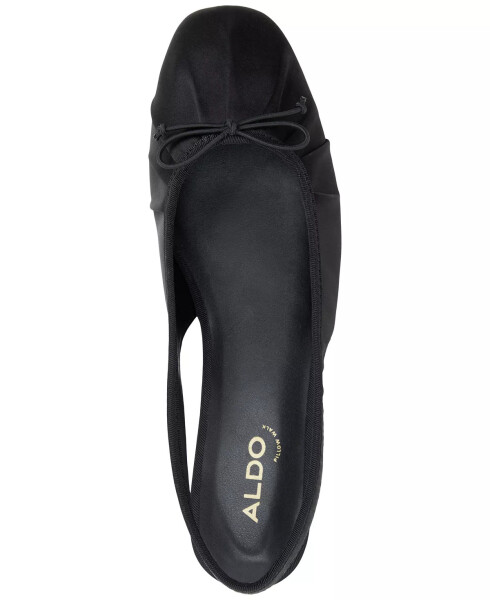 Women's Arlet Slingback Flats-Black Satin - 4