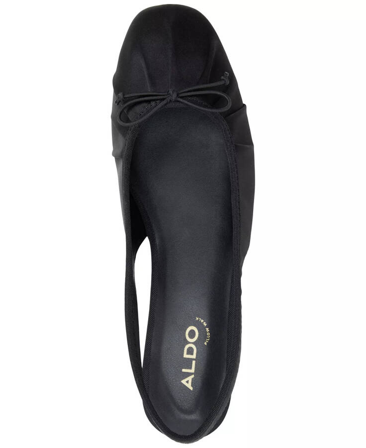 Women's Arlet Slingback Flats-Black Satin - 4