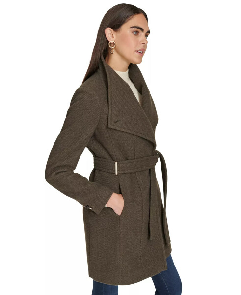 Womens Asymmetrical Belted Wrap Coat, Created for Modazone Twig - 3