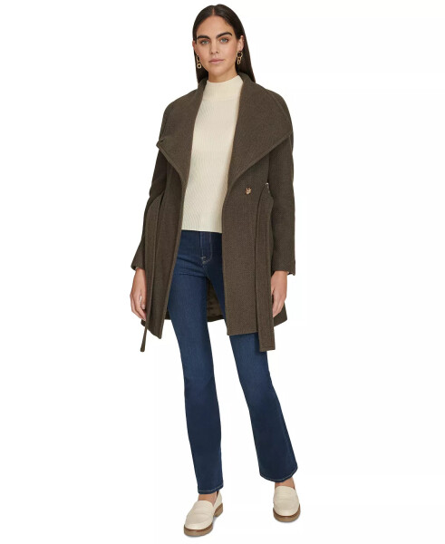 Womens Asymmetrical Belted Wrap Coat, Created for Modazone Twig - 6