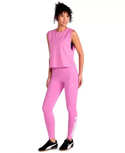 Women's Athletic Graphic Full-Length Leggings - Mauve Pop-Puma White - PUMA (1)