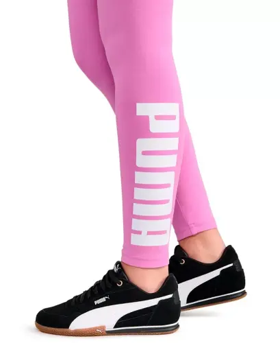 Women's Athletic Graphic Full-Length Leggings - Mauve Pop-Puma White - 4