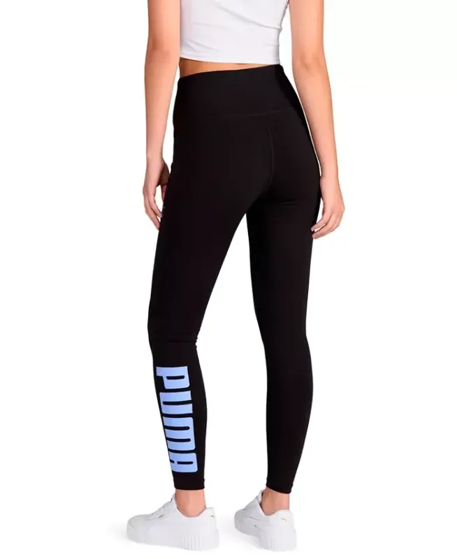 Women's Athletic Graphic Full-Length Leggings - Puma Black-intense Lavender - 4